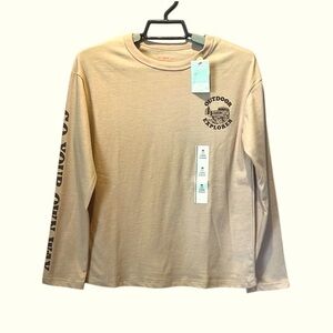 New Cat & Jack Kid’s Outdoor Explorer Jeep Long Sleeve T Shirt Size Medium NWT